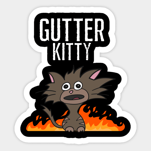 Gutter Kitty Sticker by Sex, Lies and Parenthood